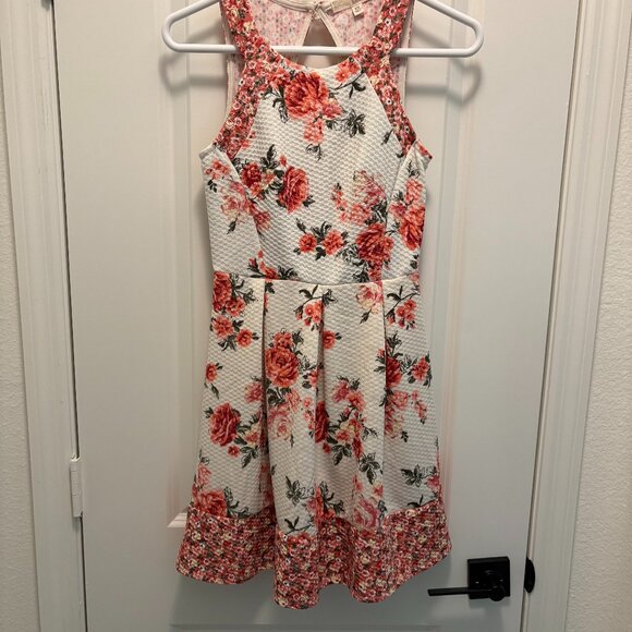 Rewind Fit and Flare Colorful Flowers Dress Size XS NWT - Picture 2 of 9